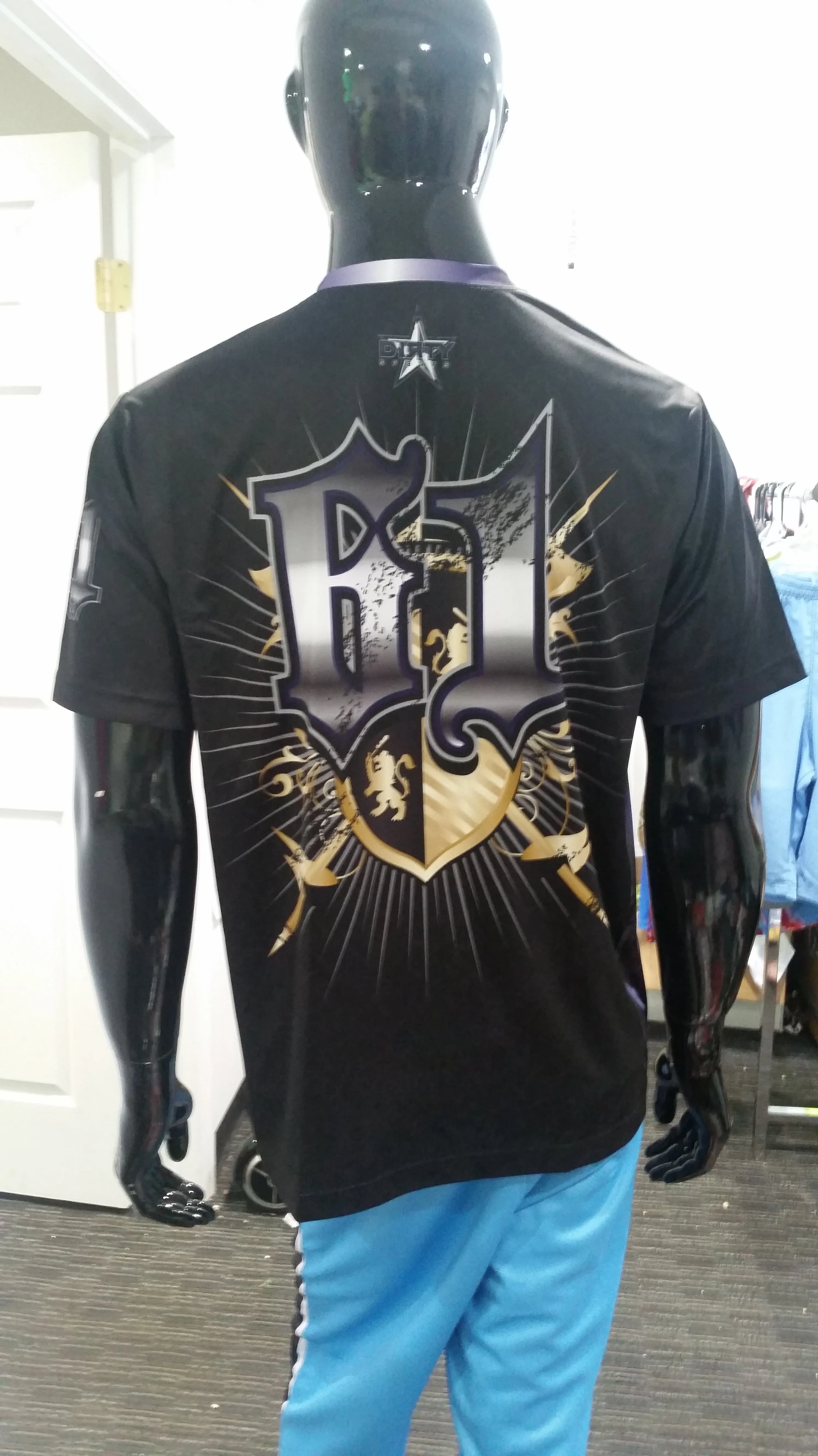 Knights, Black - Custom Full-Dye Jersey