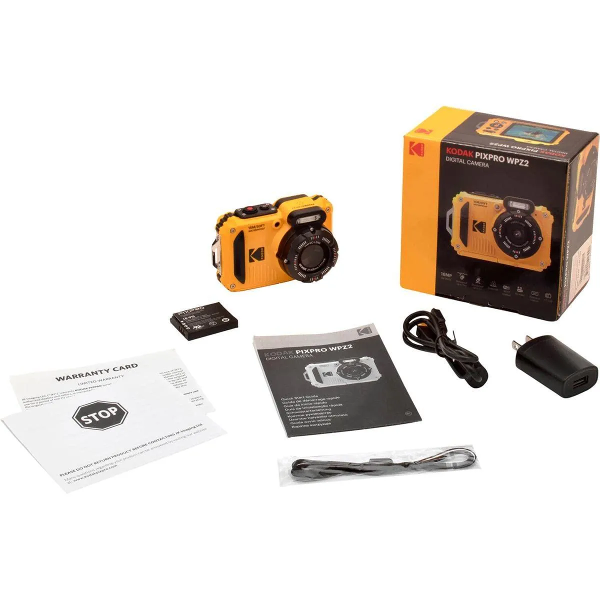 KODAK PIXPRO WPZ2 Rugged Waterproof WiFi Digital Camera 16MP.