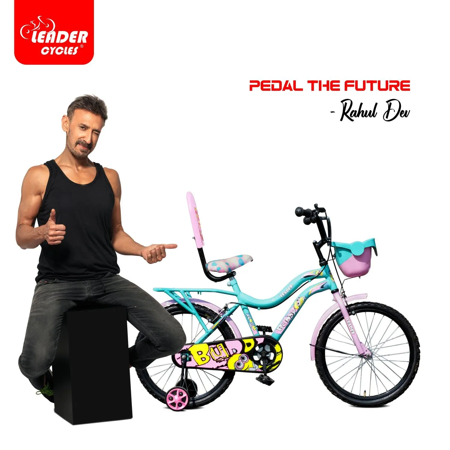 Leader Buddy 20T Kids Cycle for 5 to 9 Years Suitable for Boy and Girl Both - Sea Green/Light Pink