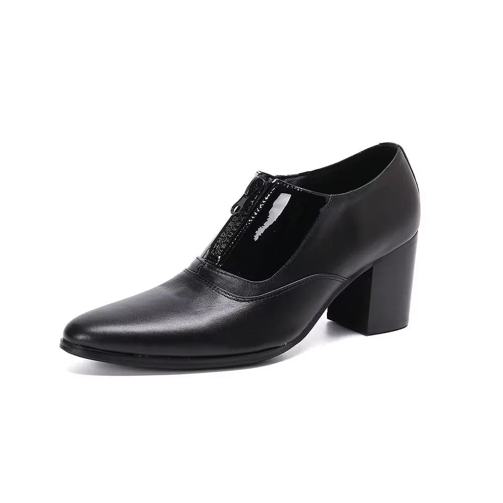 LeatherLux Elegance Pointed Toe Dress Shoes