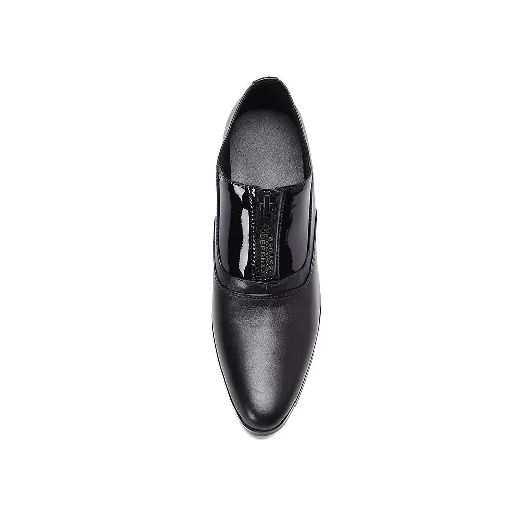 LeatherLux Elegance Pointed Toe Dress Shoes