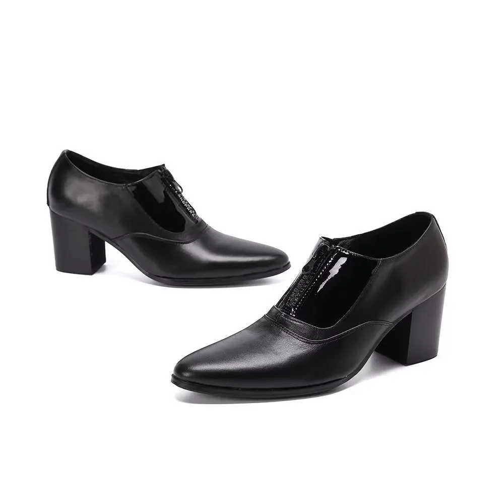 LeatherLux Elegance Pointed Toe Dress Shoes