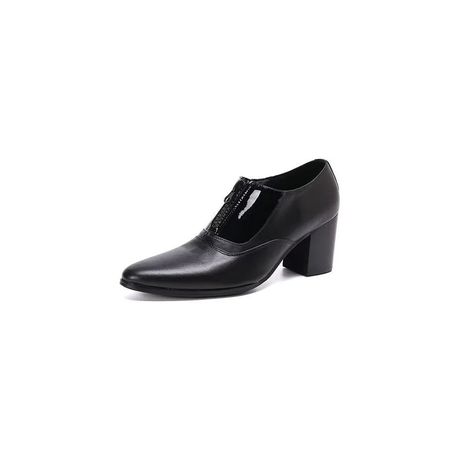 LeatherLux Elegance Pointed Toe Dress Shoes