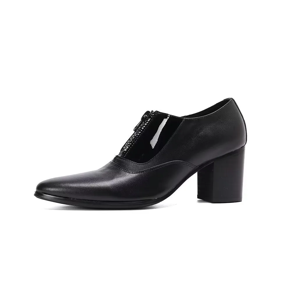 LeatherLux Elegance Pointed Toe Dress Shoes