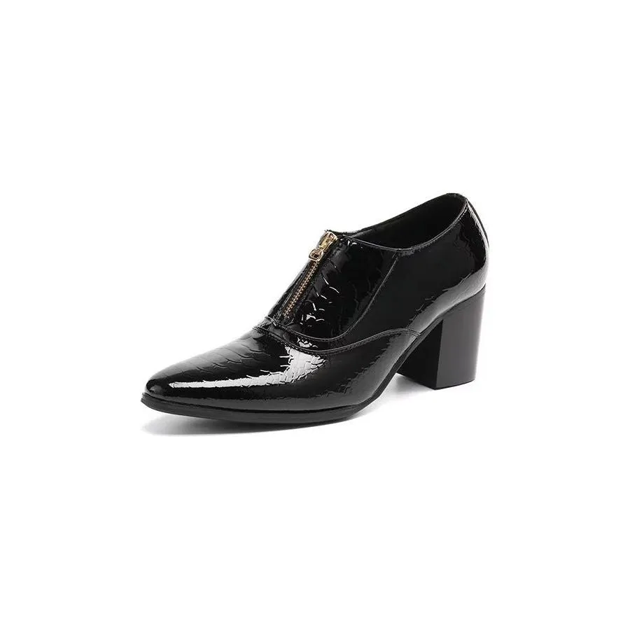 LeatherLux Elegance Pointed Toe Dress Shoes