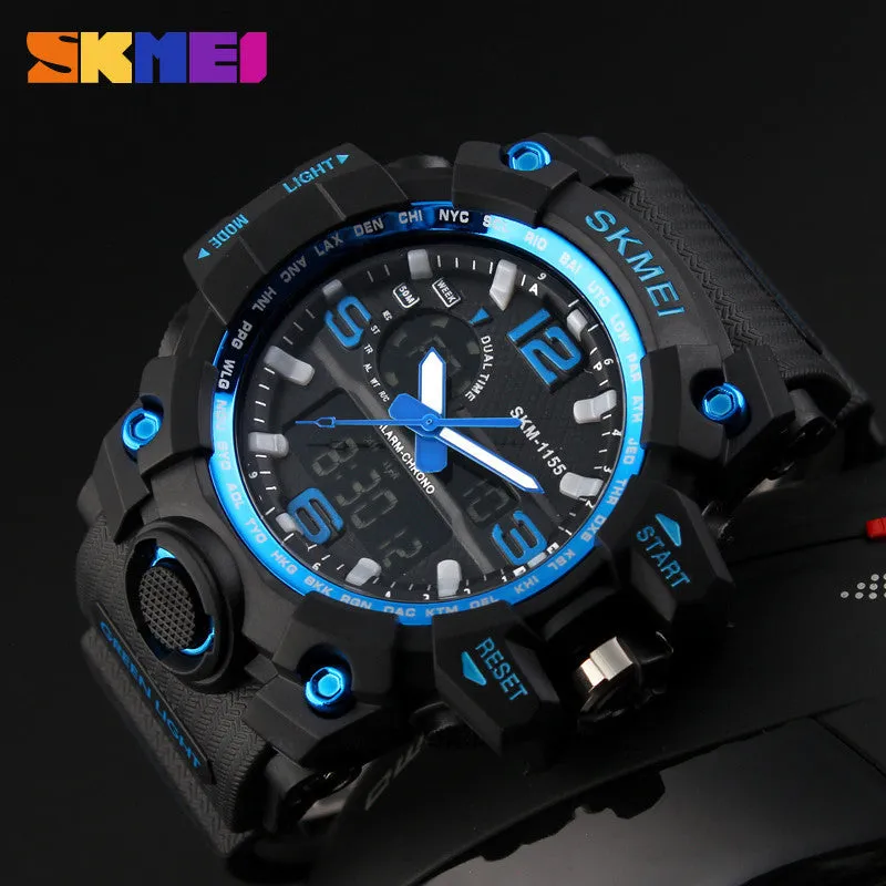 Men's Ultra Tough Waterproof Digital and Analog Sports Watch Multiple Colors Available