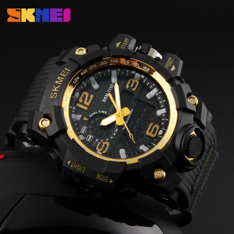 Men's Ultra Tough Waterproof Digital and Analog Sports Watch Multiple Colors Available