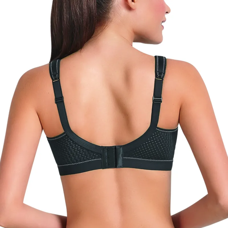 Momentum Maximum Support Sports Bra Non-Wired Black - Anita Active