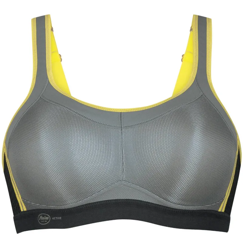 Momentum Maximum Support Sports Bra Non-Wired Grey - Anita Active