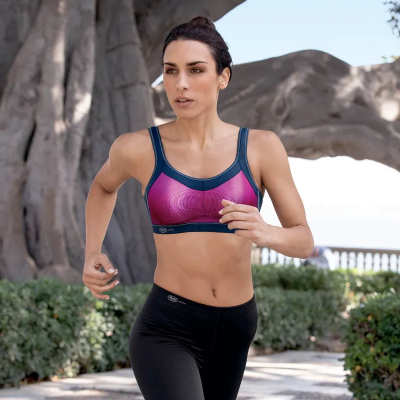 Momentum Maximum Support Sports Bra Non-Wired Pink - Anita Active