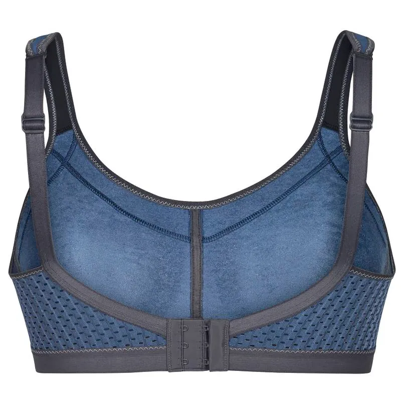 Momentum Maximum Support Sports Bra Non-Wired Silver Blue - Anita Active