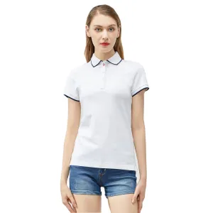 New Collection Best Quality Women's T-shirt Short Sleeve 100% Cotton Polo Neck Golf Sports Top Polo Shirt For Women's