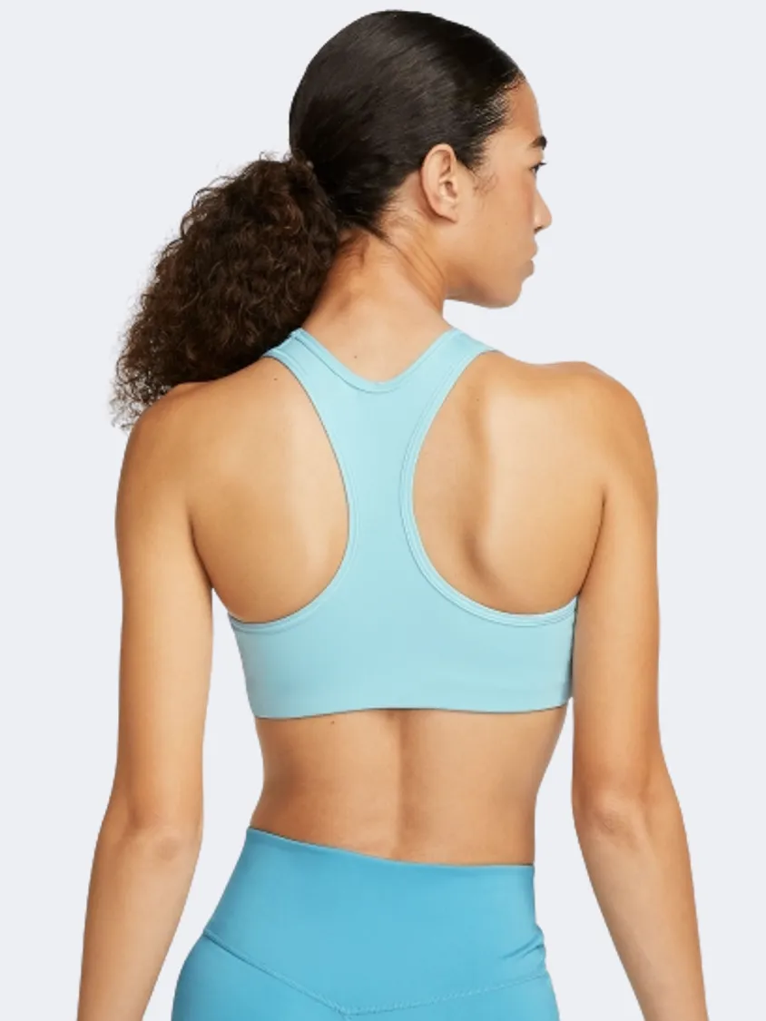 Nike Swoosh Graphic Women Training Bra Ocean Bliss