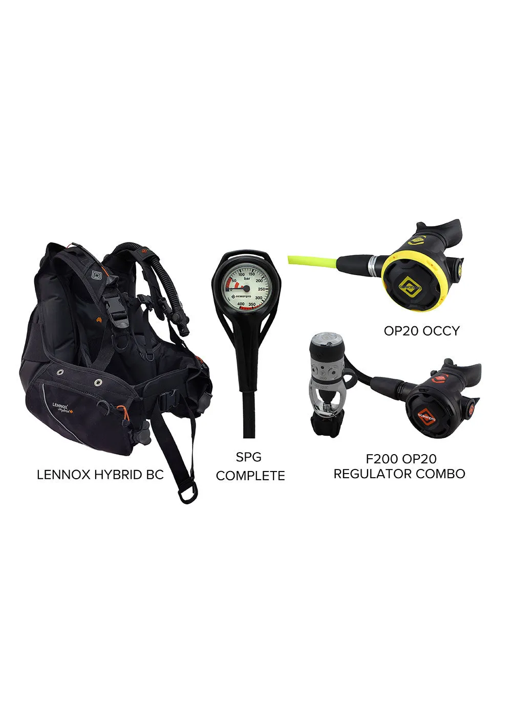 Ocean Pro Lennox with F200 Scuba - Combo