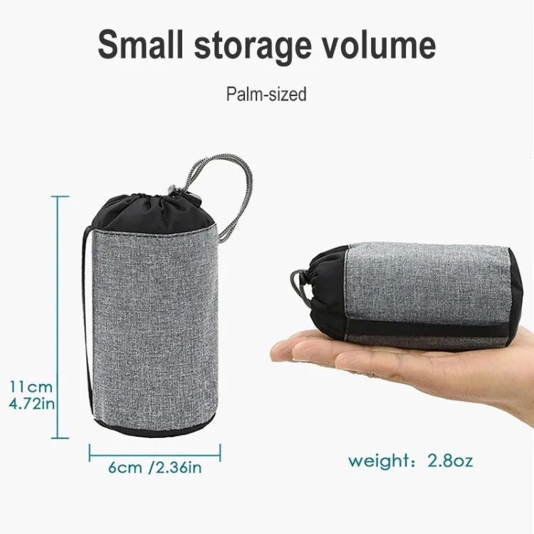 Outdoor Camping Trip Foldable Portable Inflatable Pillow Nap Waist Pillow, Specification:Inflate with Your Mouth(Light Gray)