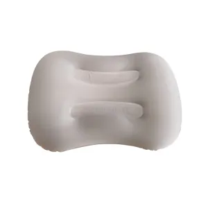 Outdoor Camping Trip Foldable Portable Inflatable Pillow Nap Waist Pillow, Specification:Press to Inflate(Light Gray)