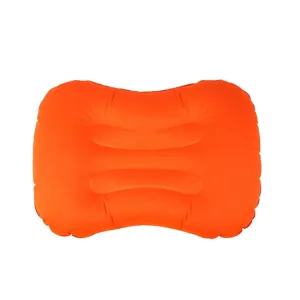 Outdoor Camping Trip Foldable Portable Inflatable Pillow Nap Waist Pillow, Specification:Press to Inflate(Orange)