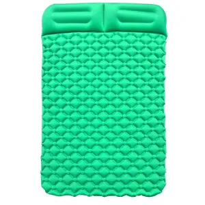 Outdoor Inflatable Bed for Camping, Fishing, and Beach, TPU Cushion, 76.8 x 46.9 x 6.3 inches (Emerald)