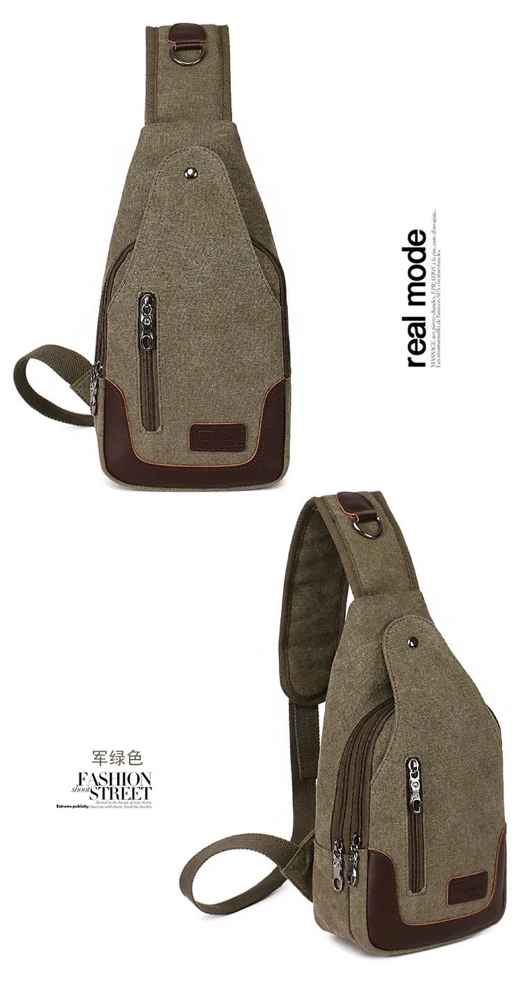 Outdoor sports small Messenger bag canvas diagonal bag