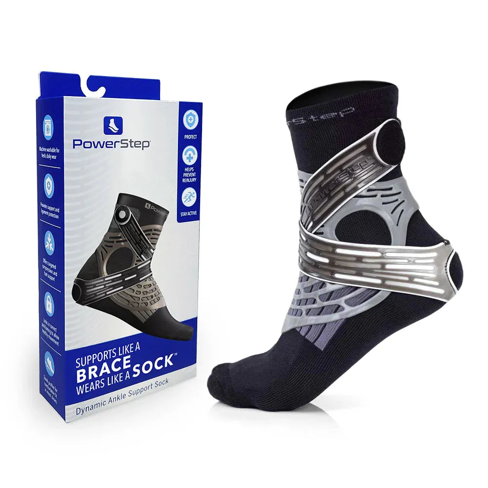 PowerStep Dynamic Ankle Support Sock