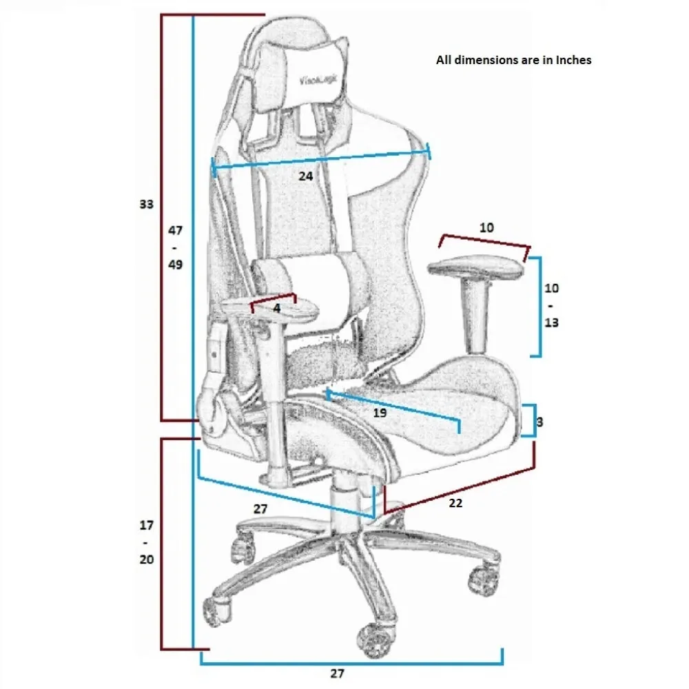 PRO-X SERIES/ 7502 GAMING CHAIR (BLACK & ORANGE)