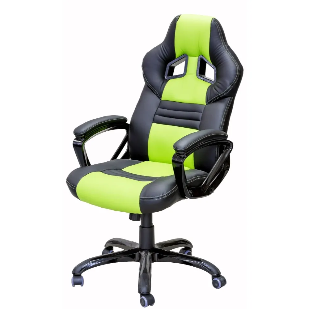 PRO-X SERIES/ 8706 GAMING CHAIR (BLACK & GREEN)