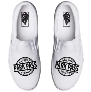 Provost Park Pass Black Logo - Custom Slip Ons