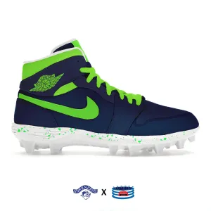 "Seattle Alternate" Jordan 1 TD Cleats