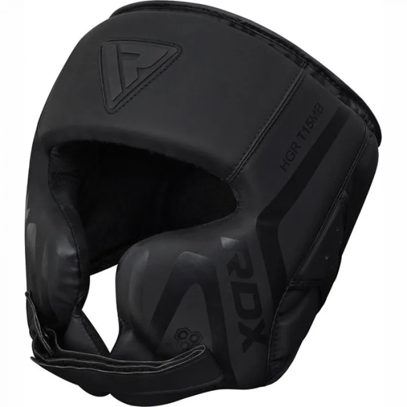 RDX Sports Head Guard T15 Matte Black Medium - Open Box  - (Without Original Box)