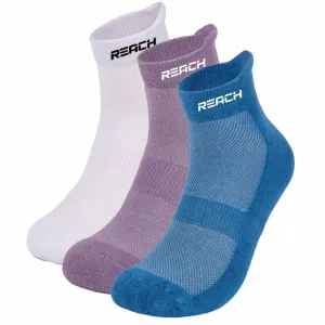 REACH Bamboo Ankle Socks for Men & Women | Breathable Mesh & Odour Free Socks | Sports & Gym Socks | Soft & Comfortable | Pack of 3 | White, Lavender & Sky Blue