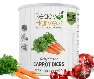 Ready Harvest Dehydrated Carrots - 25 Year Shelf Life - #10 Can