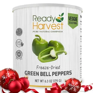 Ready Harvest Freeze-Dried Bell Peppers - 30 Year Shelf Life - #10 Can