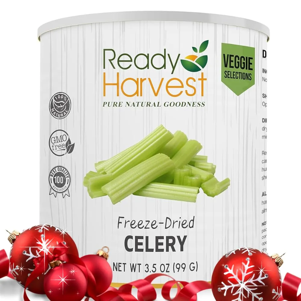 Ready Harvest Freeze-Dried Celery - 30 Year Shelf Life - #10 Can