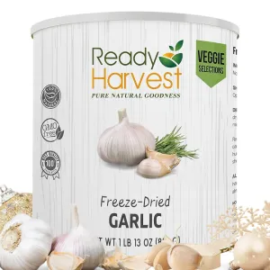 Ready Harvest Freeze-Dried Garlic - 25 Year Shelf Life - #10 Can