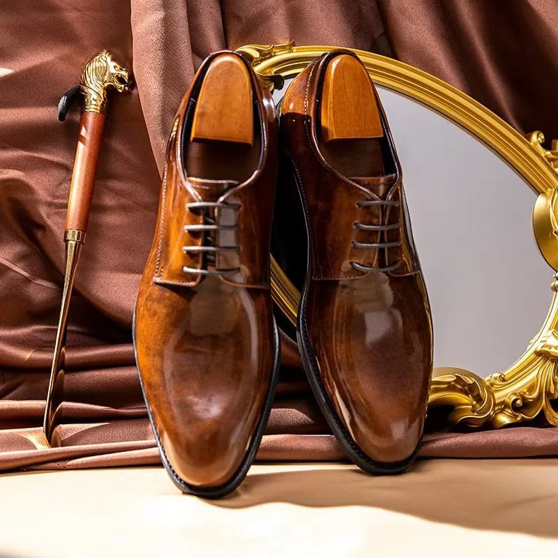 Refined Leather Derby Shoes