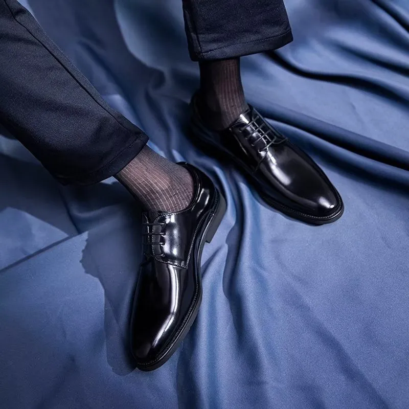 Refined Leather Derby Shoes