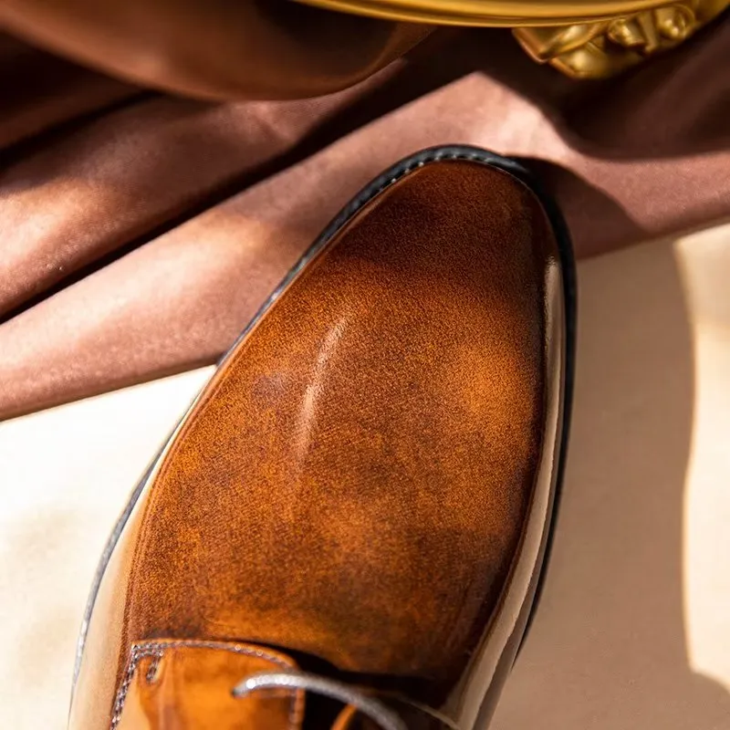 Refined Leather Derby Shoes