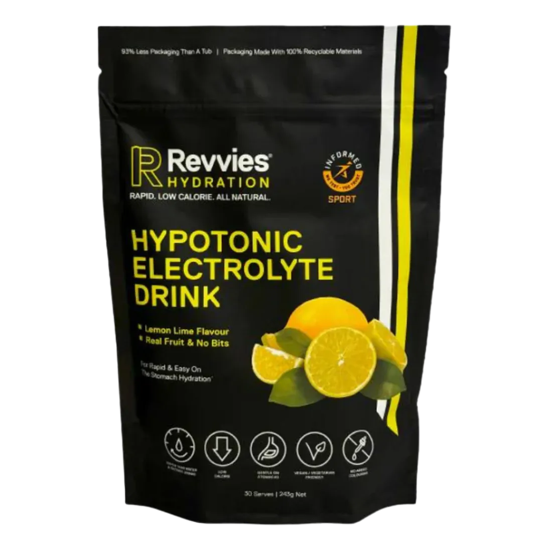 Revvies Hydration - Hypotonic Electrolyte Drink - Lemon Lime