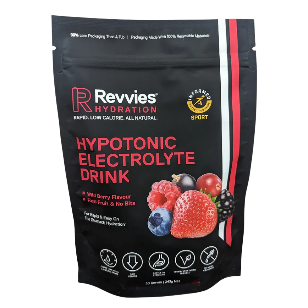 Revvies Hydration - Hypotonic Electrolyte Drink - Wild Berry