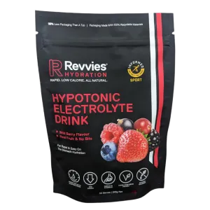 Revvies Hydration - Hypotonic Electrolyte Drink - Wild Berry