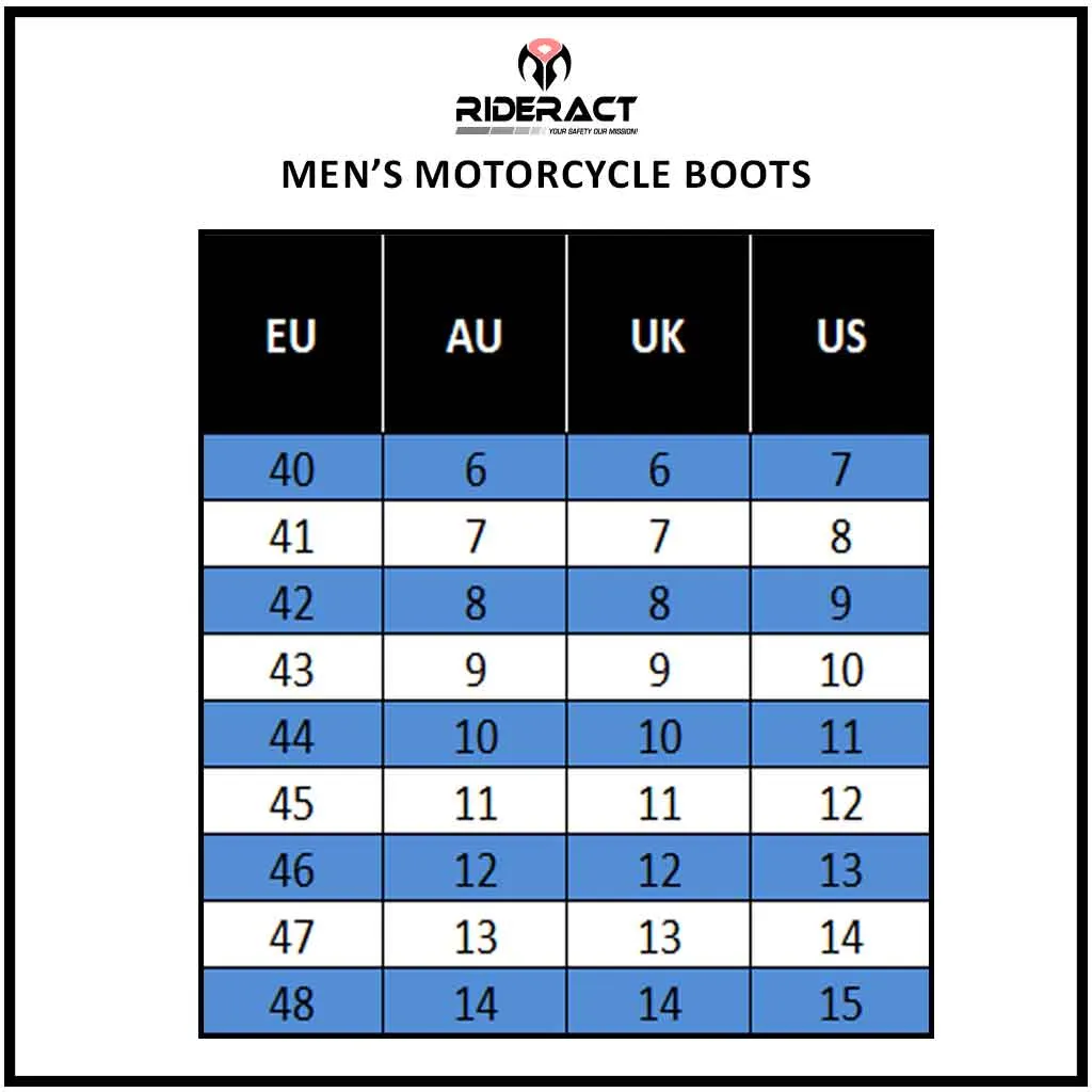 RIDERACT® Waterproof Motorcycle Boots Surface