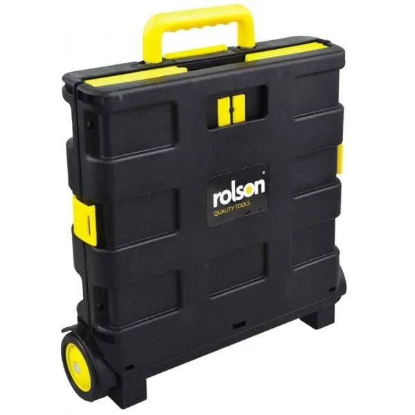 Rolson Folding Boot Cart :25Kg Capacity with Storage and Extending Handle