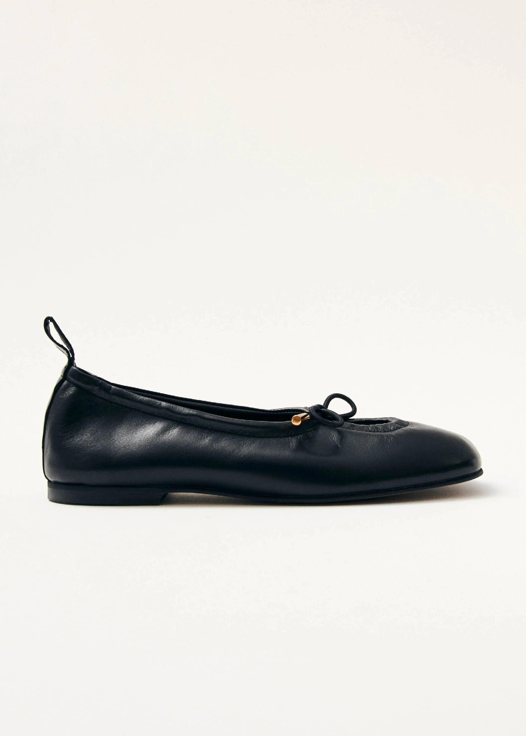 Rosalind Leather Ballet Flats - Black