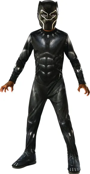 Rubie's Black Panther Kids Costume, Black/Grey