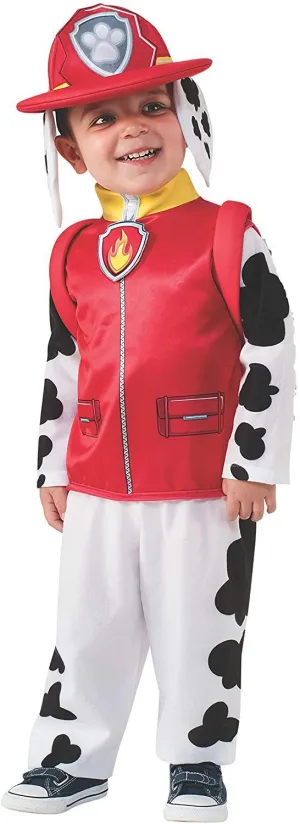 Rubie's Paw Patrol Marshall Child Costume, Feature Jumpsuit, Hat and Pup Pack