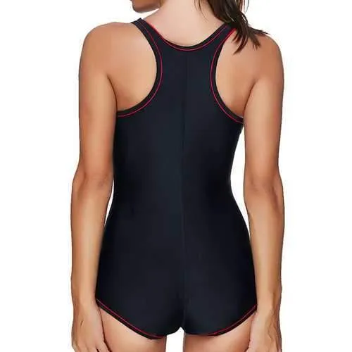 Seamless Professional Sports Cover Belly Padded Swimsuit