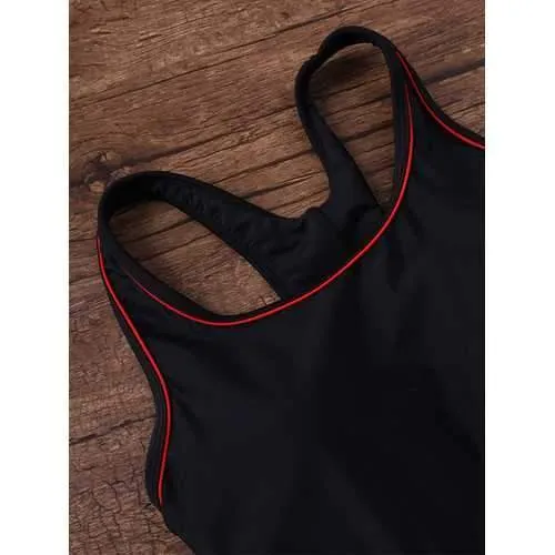 Seamless Professional Sports Cover Belly Padded Swimsuit