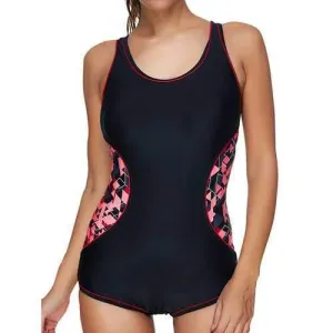 Seamless Professional Sports Cover Belly Padded Swimsuit