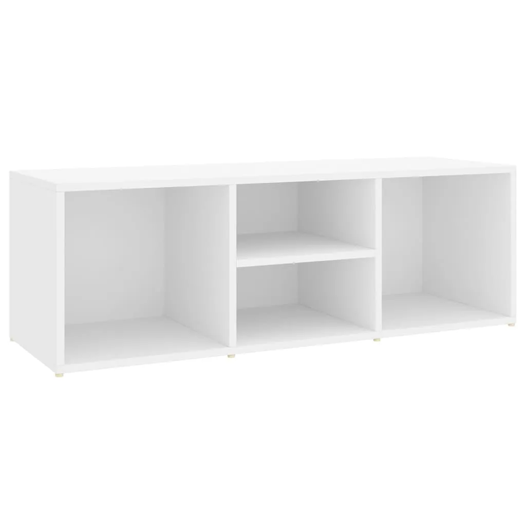 Shoe Storage Bench White 105x35x35 cm Chipboard