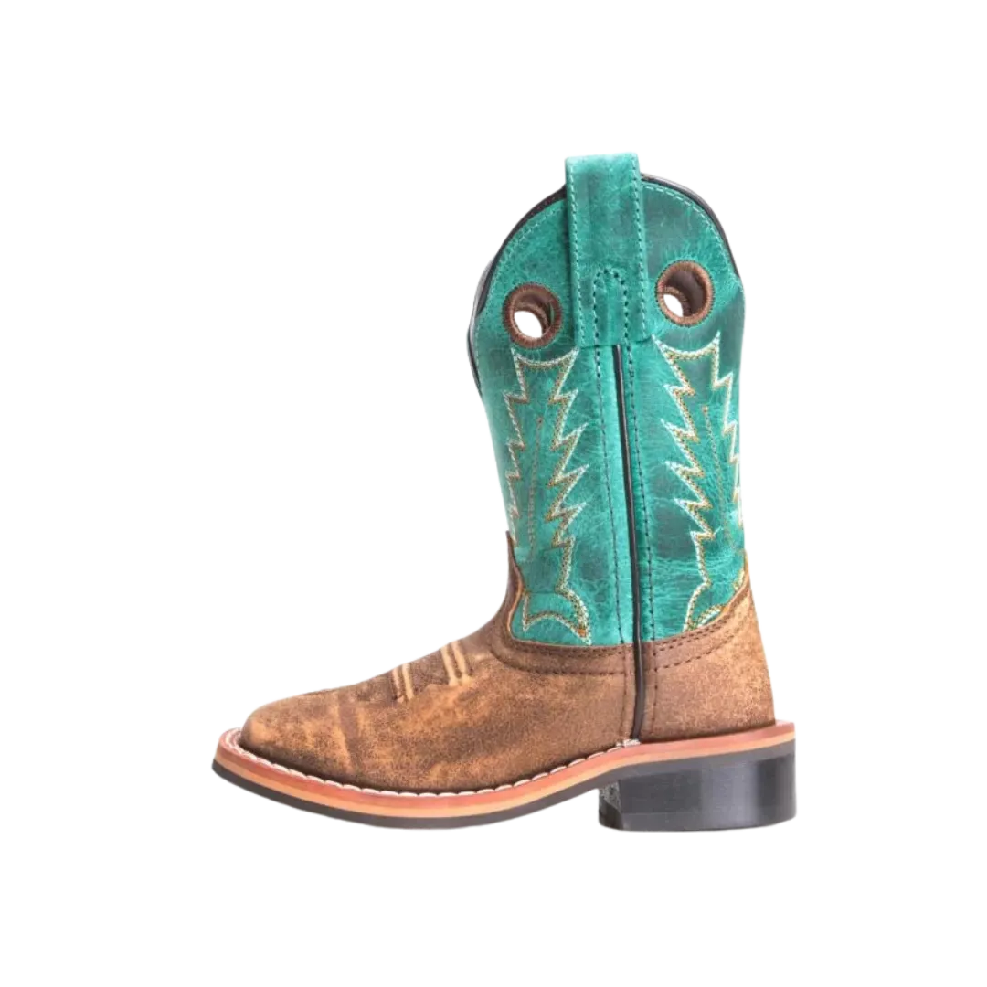 Smoky Mountain Kid's Cowboy Turquoise Boots